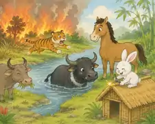 How the Hare deceived the Tiger