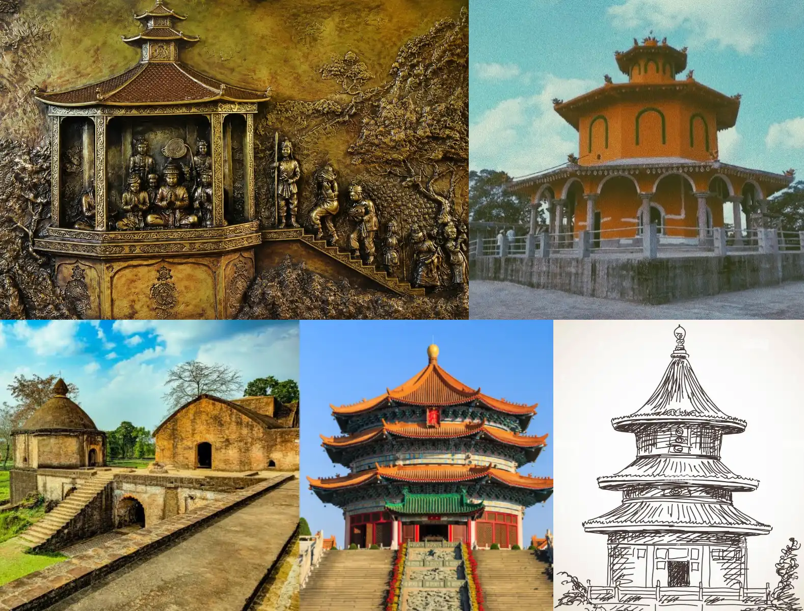 Influence of Daoist Architecture in Ahoms