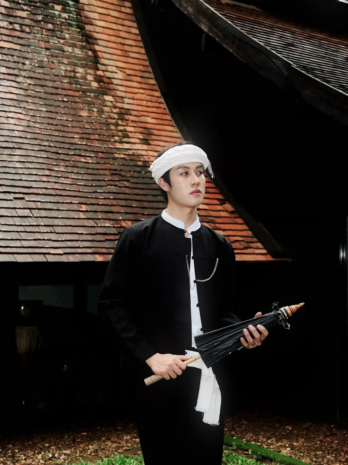 Make Yuttawat in Black Dai Attire