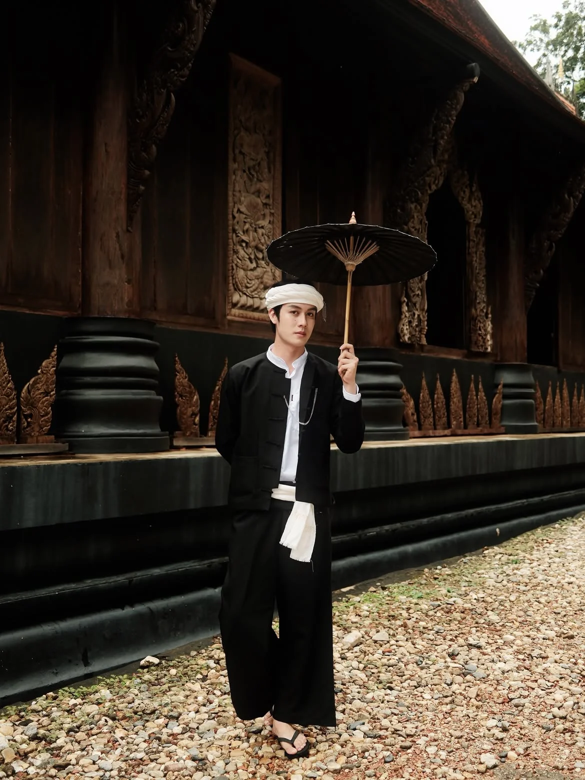Make Yuttawat in Black Dai Attire