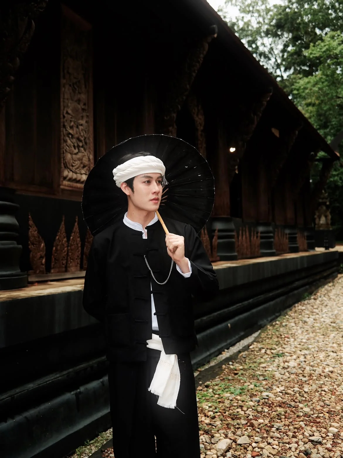 Make Yuttawat in Black Dai Attire