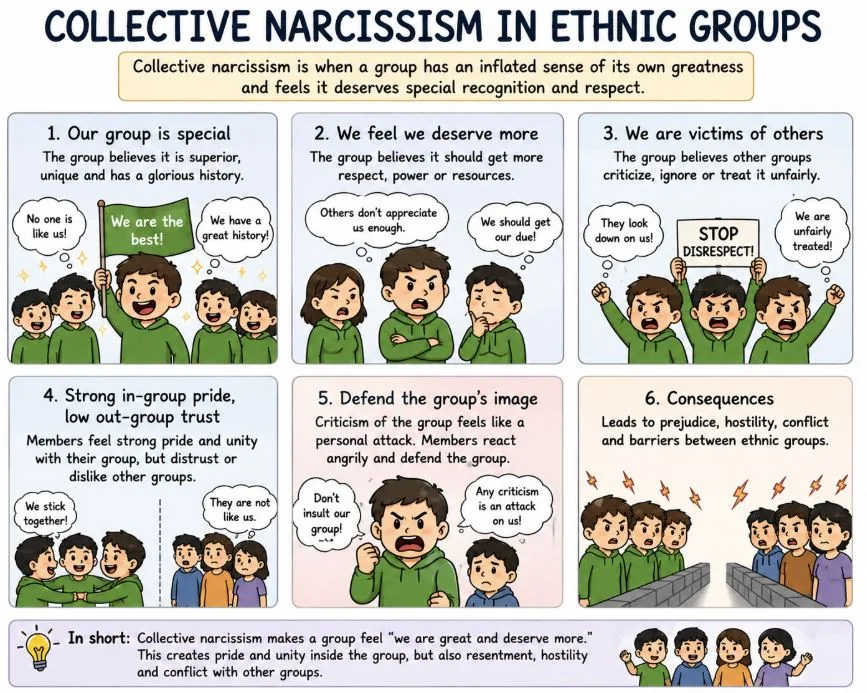 How Collective Narcissism works in Ethnic Groups