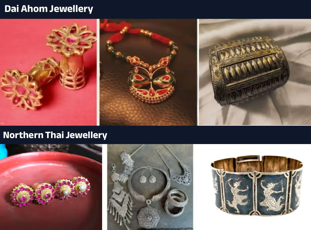 Similarities between Dai Ahom Jewellery and Lanna Jewellery of Northern Thailand